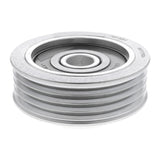 SUZUKI Tensioner Pulley, V-ribbed belt  - ACKOJA A64-0091