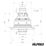 Blackline VW Golf MK5 GTI / GT TDI / TSI GT 02Q Gearbox LSD Limited Slip Diff HLF063