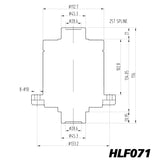 Blackline MG MGB Salisbury Axle LSD Limited Slip Diff HLF071