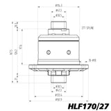 Blackline Volvo 140 240 740 940 LSD Limited Slip Diff HLF170/27