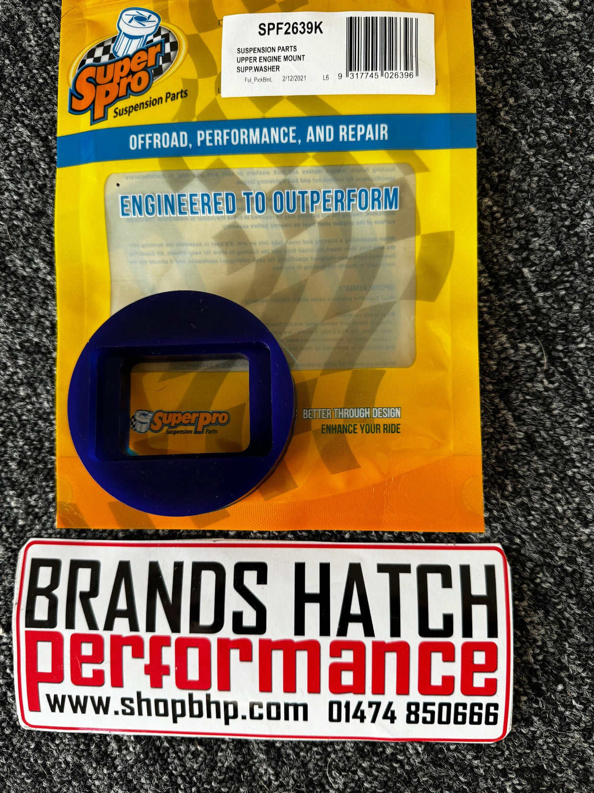 MINI Cooper S R53 2004 on SuperPro Engine Mount Upper Bush Kit SPF2639K