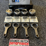 Ford Cosworth YB Turbo 8.0:1 91mm Wiseco Forged Piston Kit & K1 H Beam Rods