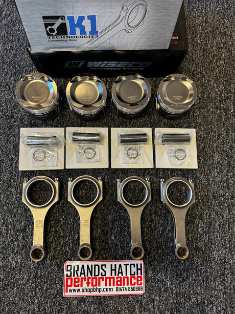 Ford Cosworth YB Turbo 8.0:1 92.5mm Wiseco Forged Piston Kit & K1 H Beam Rods