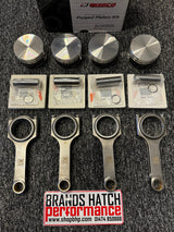 MINI Cooper S R53 W11 W11B16A JCW STD Size 77.5mm 8.5:1 WISECO FORGED PISTON KIT & K1 H BEAM RODS