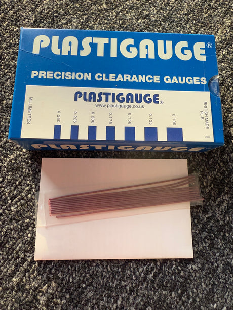 Engine Big End Main Bearing Plastigauge 0.004 - 0.010 inch Clearance Strip BLUE