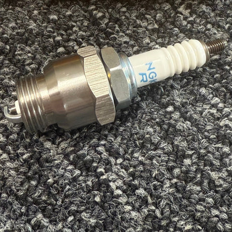 Ford PINTO RS2000 OHC Spark Plug Adaptors With 4x X24EPR-U9 Denso - STAINLESS STEEL