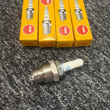 Ford PINTO RS2000 OHC Spark Plug Adaptors With 4x DPR9EA-9 Plugs - STAINLESS STEEL