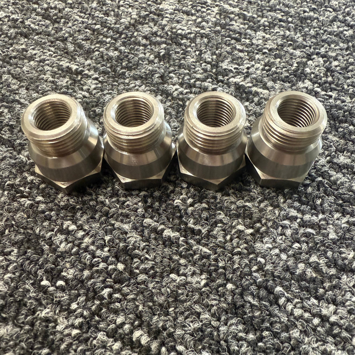 Ford PINTO RS2000 OHC Spark Plug Adaptors With 4x DPR8EA-9 Plugs - STAINLESS STEEL