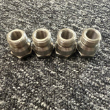 Ford PINTO RS2000 OHC Spark Plug Adaptors With 4x X24EPR-U9 Denso - STAINLESS STEEL
