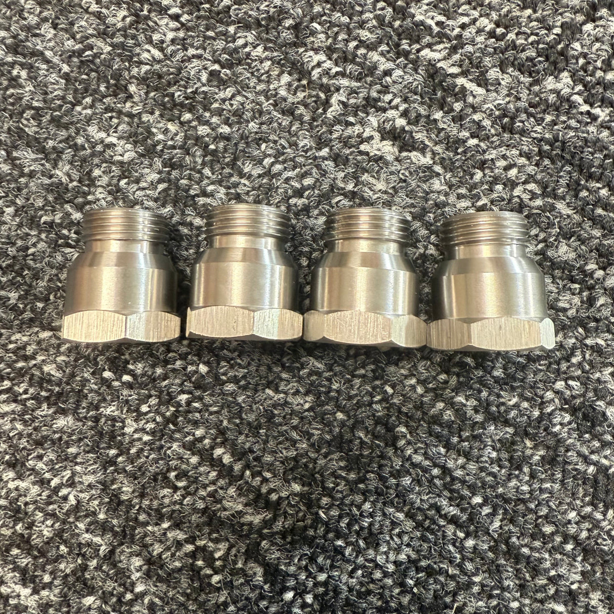 Ford PINTO RS2000 OHC Spark Plug Adaptors With 4x X24EPR-U9 Denso - STAINLESS STEEL