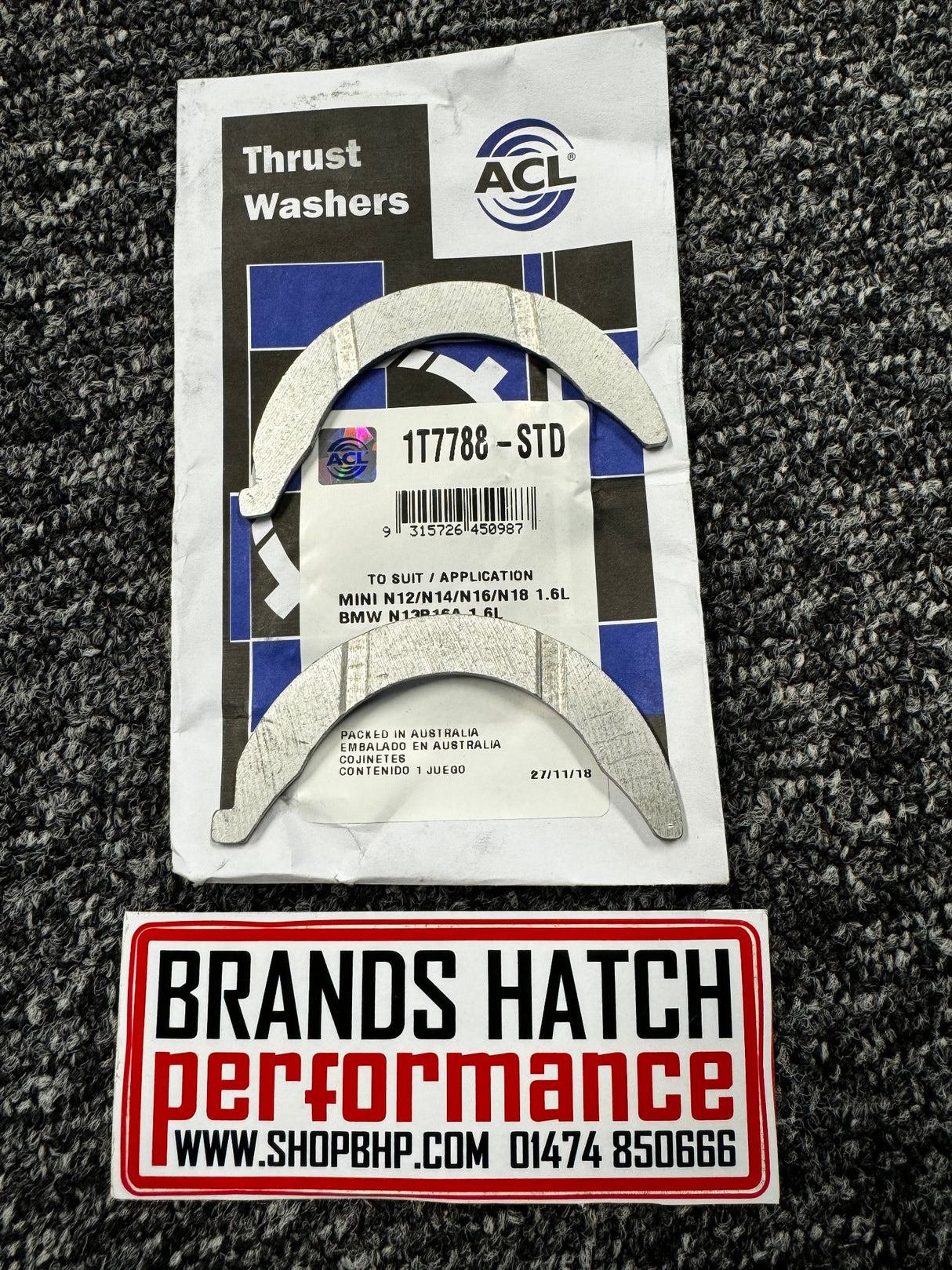 Mini ONE Cooper S JCW R56 N12 N14 N16 N18 ACL Standard Thrust Washer Bearing Set - 1T7788