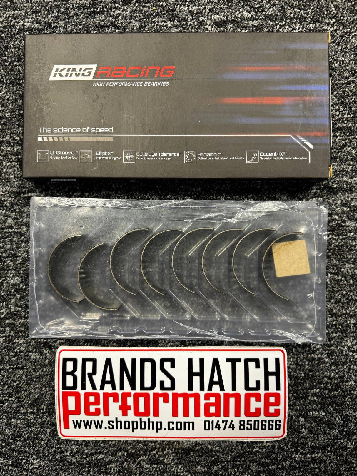 Ford 1.8 2.0 Duratec Fiesta ST150 KING RACE Conrod Big End Bearing Set - CR4515XP - STANDARD - 0.25MM