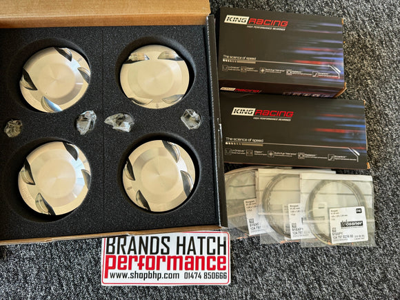 Wossner FORD 2.0 Cosworth YB Turbo Long R0d 8.0:1 PEC Forged Pistons & King Race Bearings