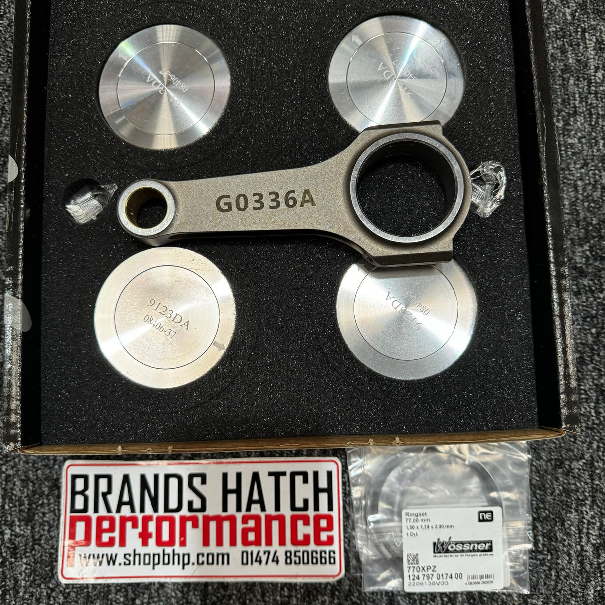 Wossner BMW Mini Cooper S R53 JCW Supercharged 2001-2006 8.35:1 Forged Pistons & PEC Rods Set