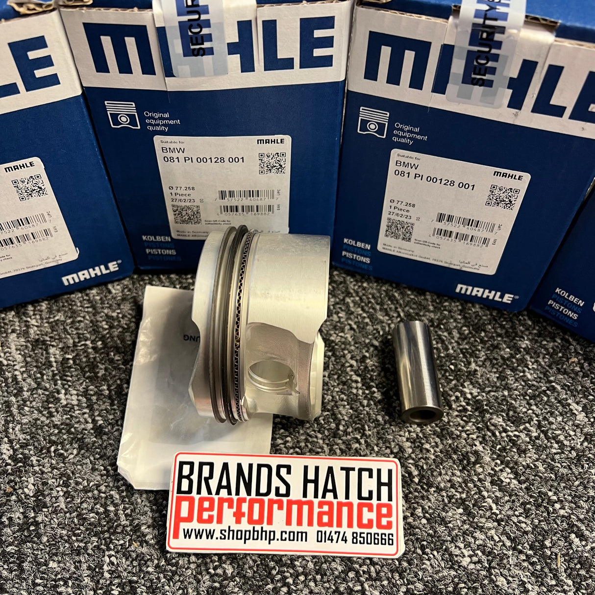 Mini 1.4 One R56 N12B14A 77.25mm +0.25mm MAHLE Piston Set INC Rings & Gudgeon Pins