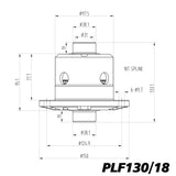 Blackline Ford Atlas Into English Axle Plate Style LSD Limited Slip Diff - 18 tooth PLF130/18