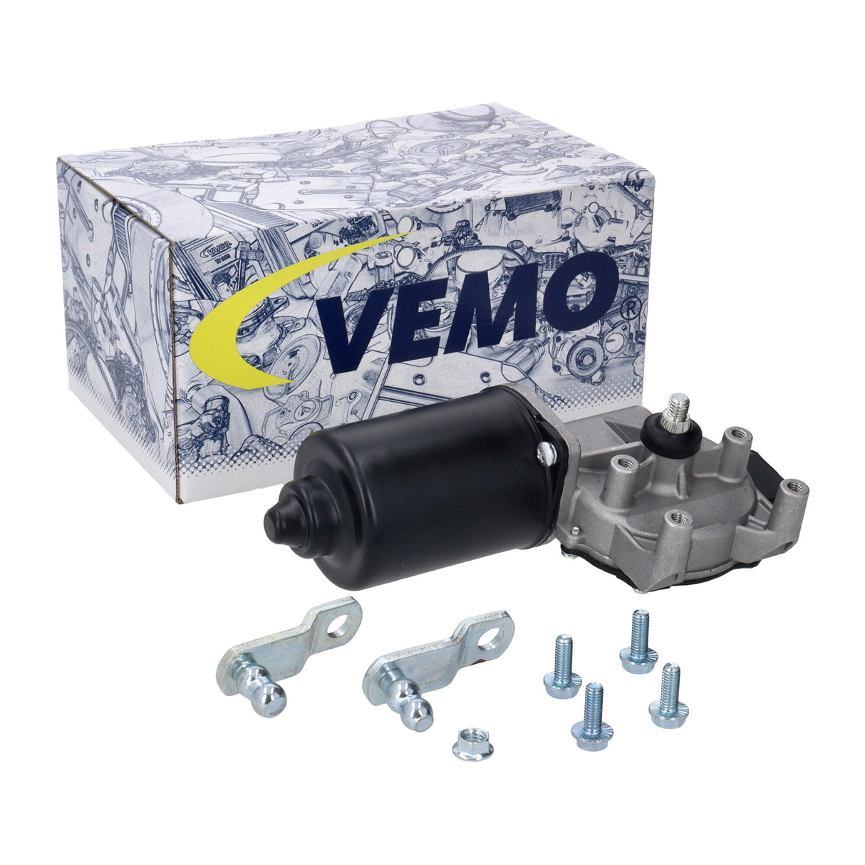 SKODA Wiper Motor 5J1955023D - VEMO V10-07-0013