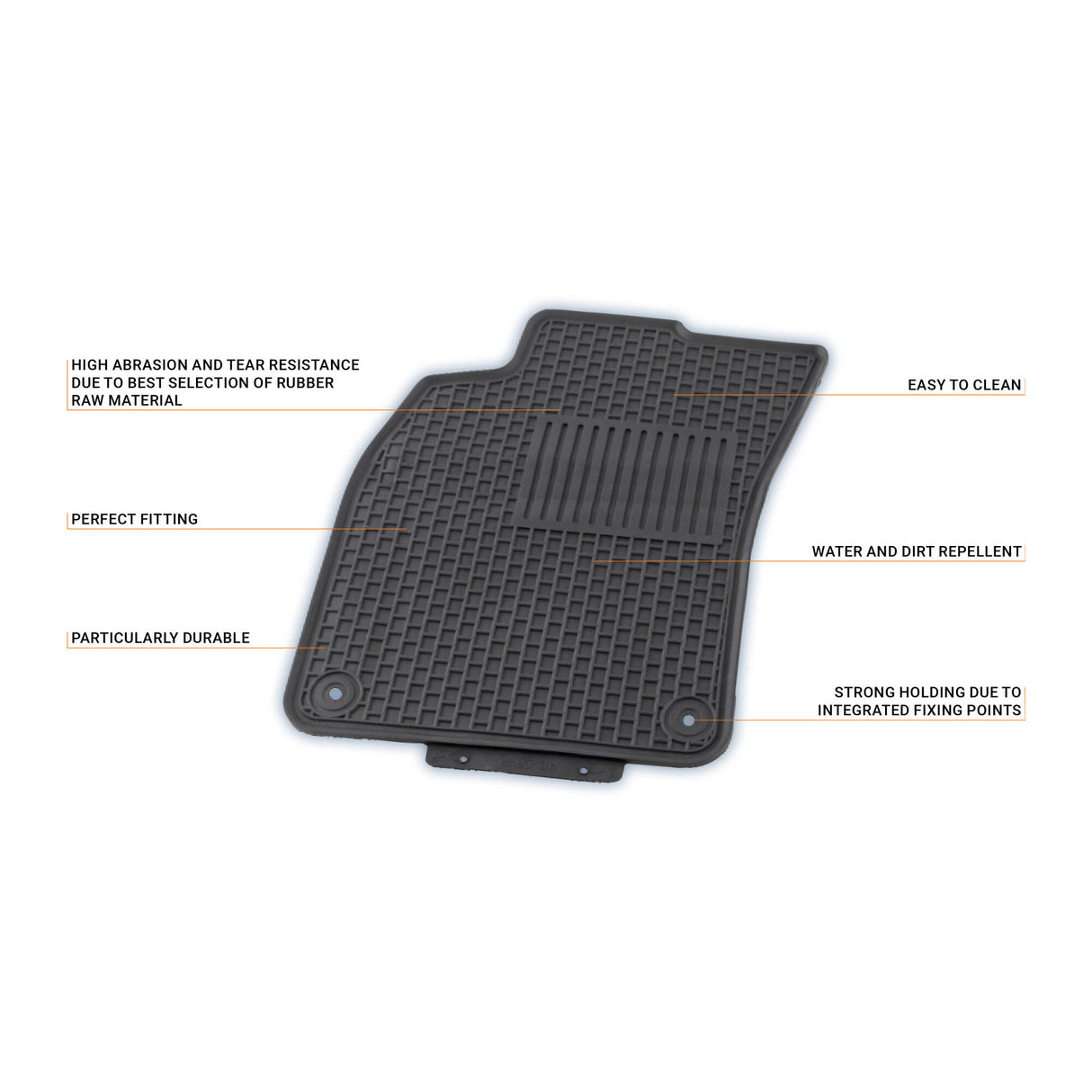 SKODA Floor Mat Set  - VAICO V10-6846