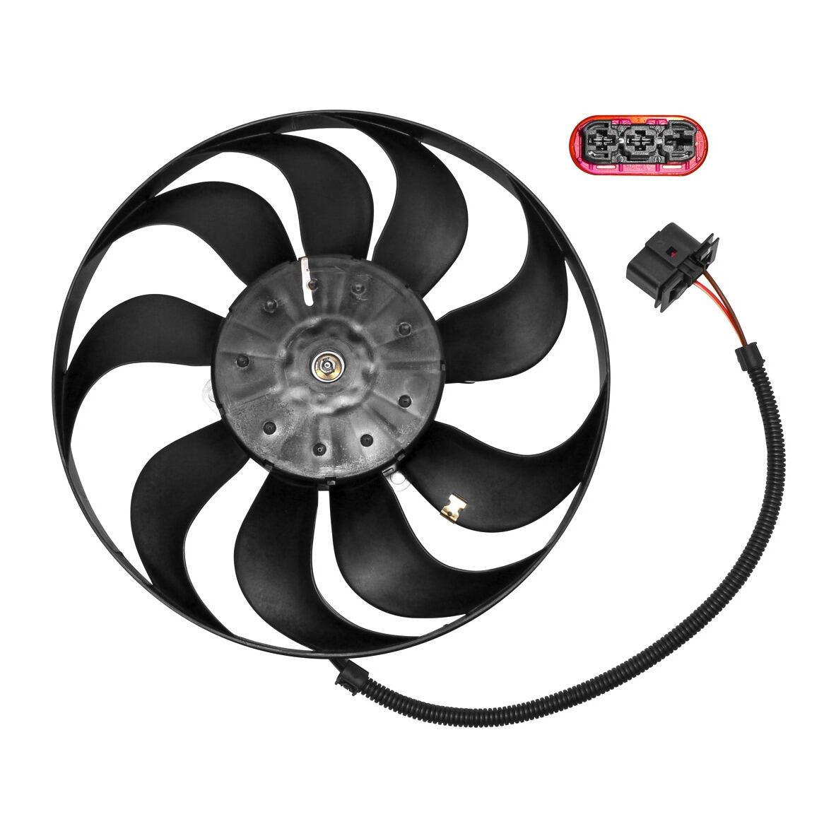 SKODA Fan, engine cooling  - VEMO V15-01-1841-1