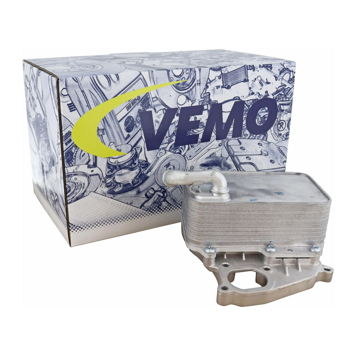 VW Oil Cooler, engine oil  - VEMO V15-60-6070