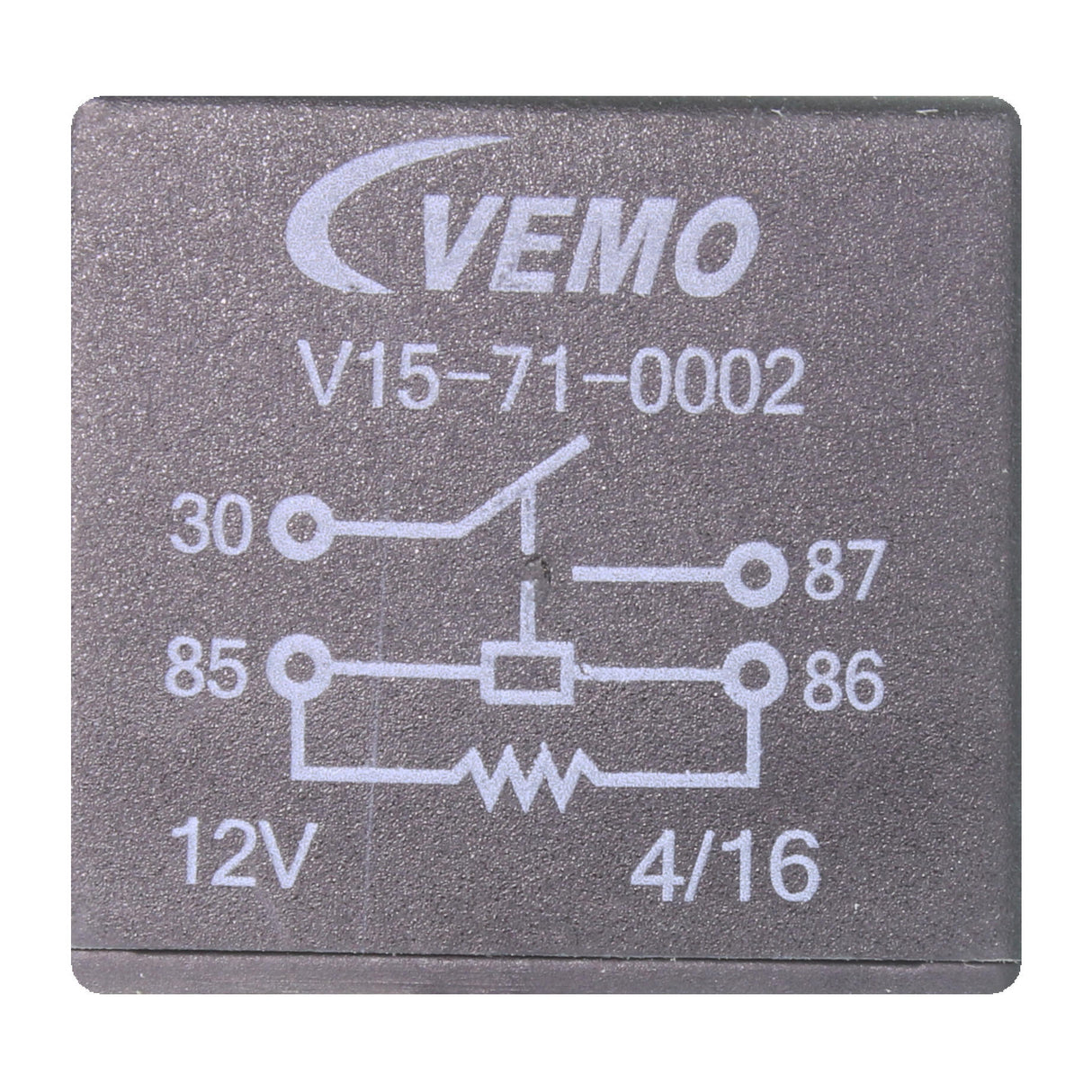 AUDI Relay, radiator fan overrun  - VEMO V15-71-0002