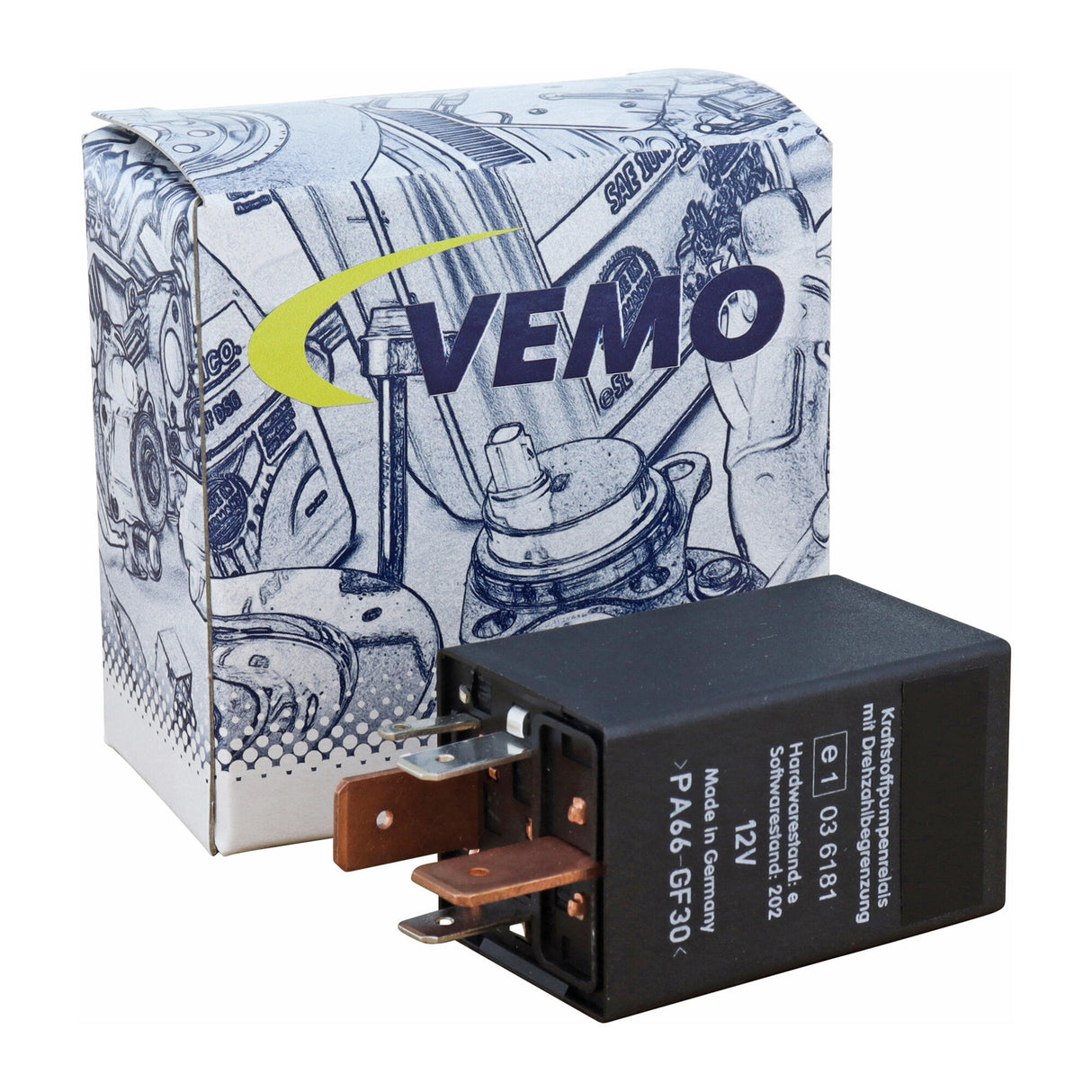 VW Relay, fuel pump  - VEMO V15-71-0014
