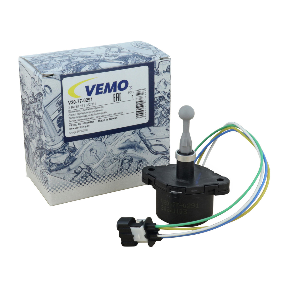 BMW Actuator, headlight levelling  - VEMO V20-77-0291