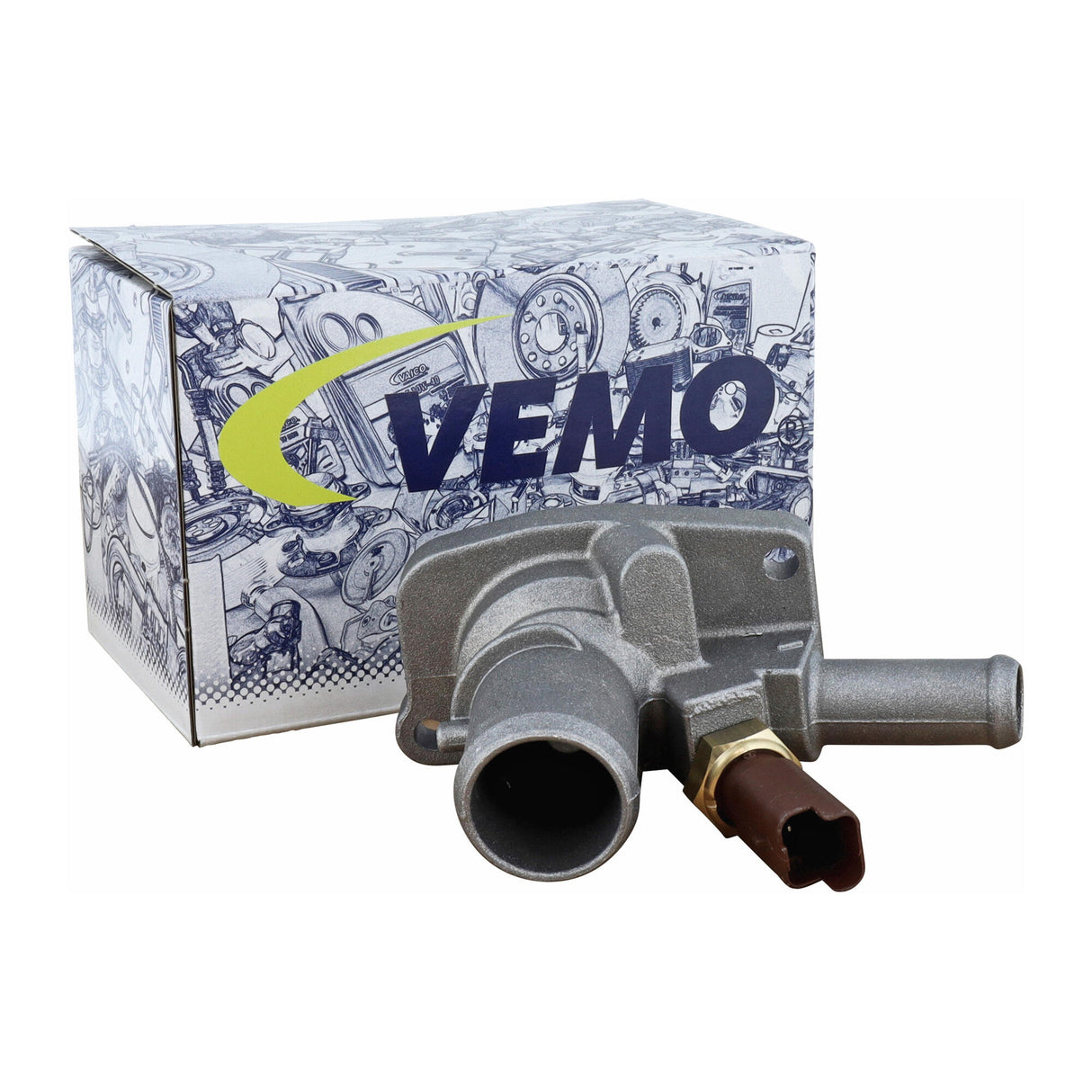 FIAT Thermostat Housing  - VEMO V24-99-0031