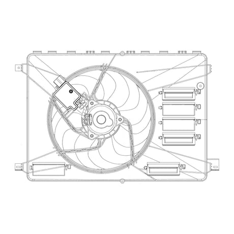 FORD Fan, engine cooling  - VEMO V25-01-1563
