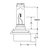 UNIVERSAL Bulb, headlight  - VEMO V99-84-0075