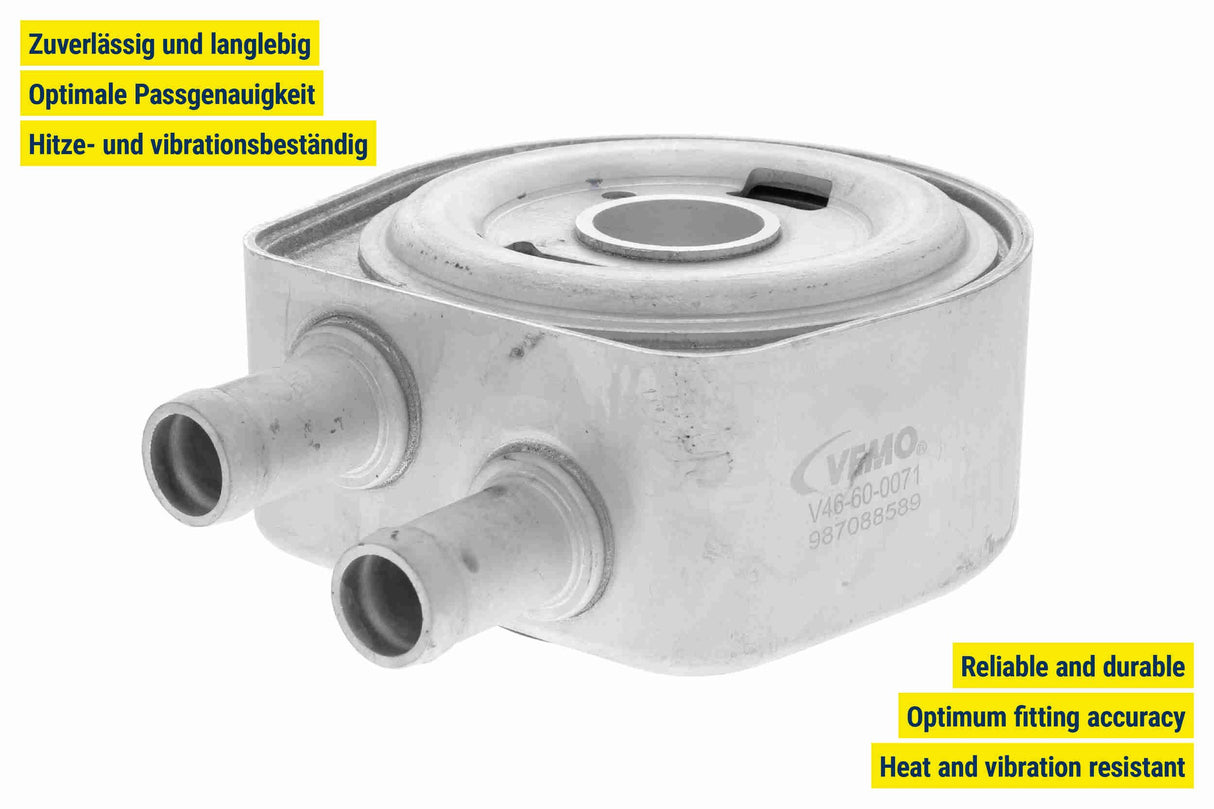 Oil Cooler, engine oil - V46-60-0071