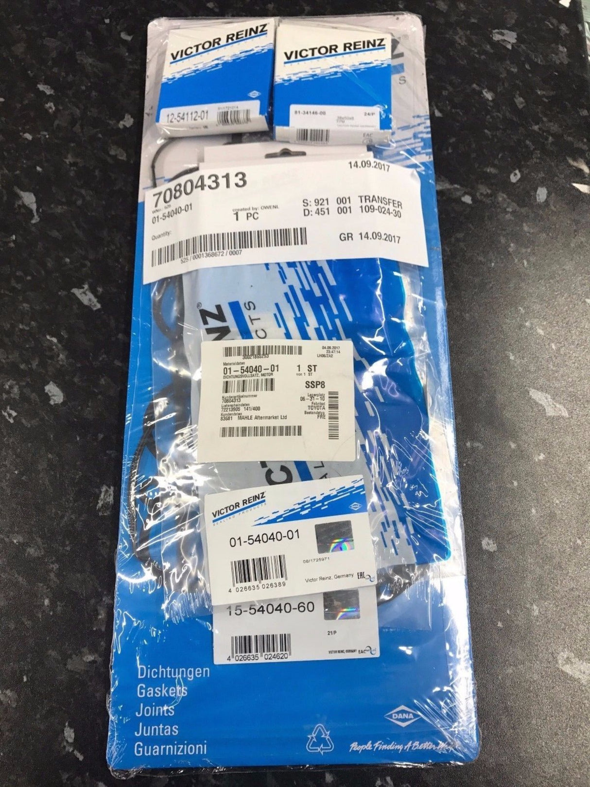 Toyota 1.8 2ZZ-GE 2ZZGE Celica TS Corolla VVTL-i Reinz Full Engine Gasket Set