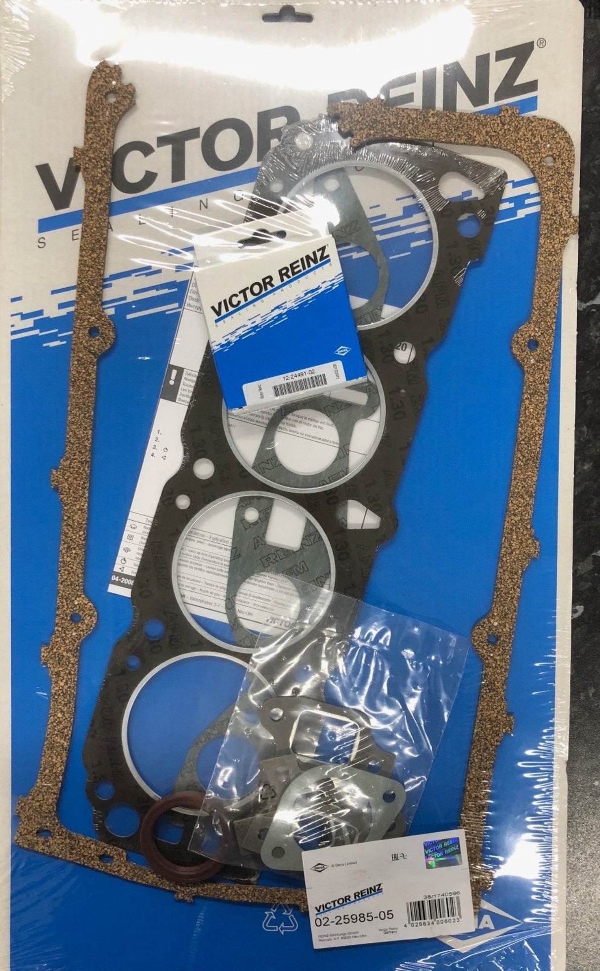 Ford Escort RS Capri Cortina Granada Scorpio Sierra Taunus Transit Pinto RS2000 Non-EFI - Thick Rocker Cover Reinz Head Gasket Set - 02-25985-05