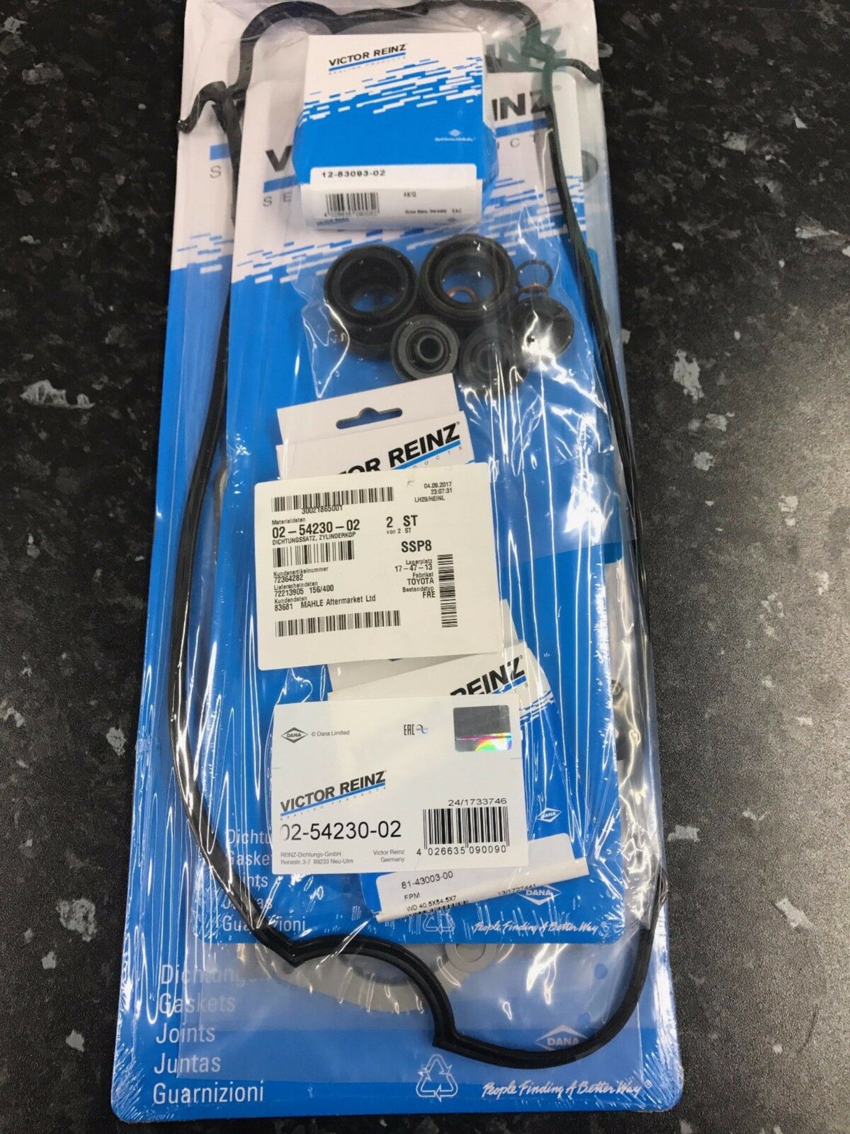 Toyota 1.6 4AGE 4A-GE 20V 20 Valve Reinz Head Gasket Set 02-54230-02