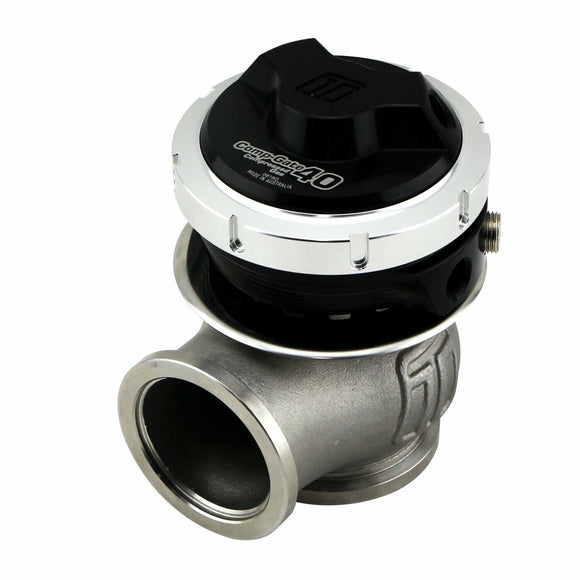 Turbosmart GenV 40mm 5PSI CompGate Compressed Gas External Wastegate BLK WG40CG