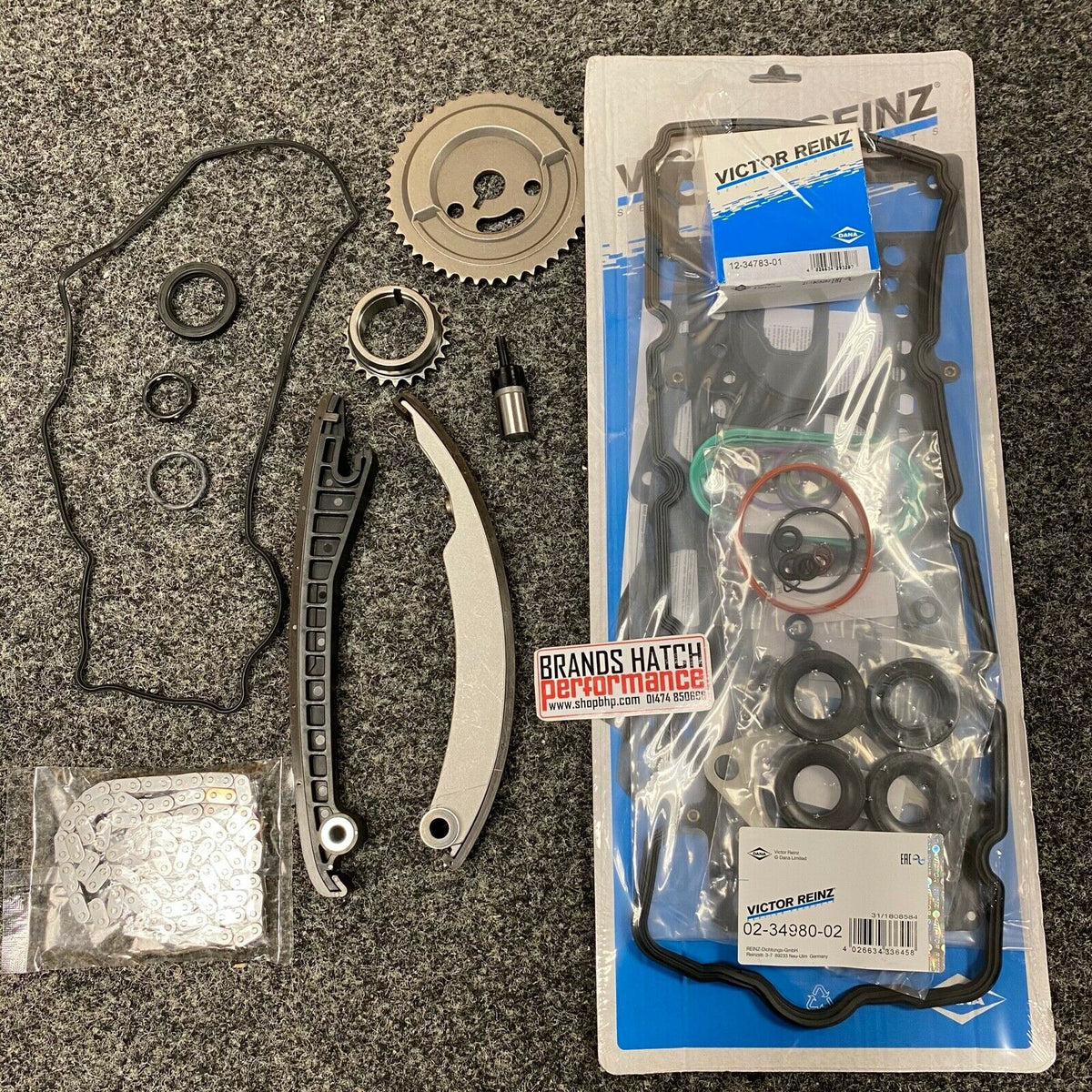Mini Cooper S JCW R52 R53 MLS Reinz Head Gasket Set & Timing Chain Kit ...