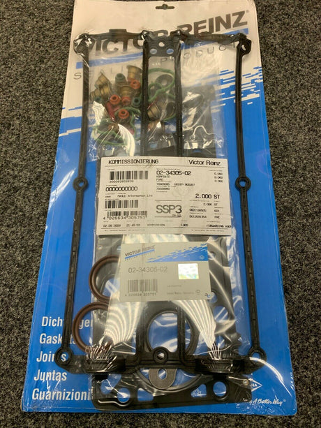 Victor Reinz 02-34305-02 Head Gasket Set Fits Ford 1.8 Focus Mk1 Blacktop Zetec