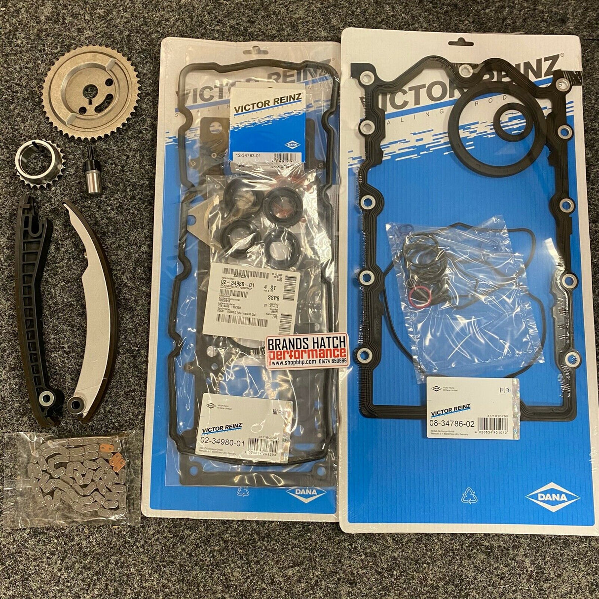 BMW Mini Cooper One W10B16A R50 R52 MLS Reinz Full Gasket Set & Timing Chain Kit
