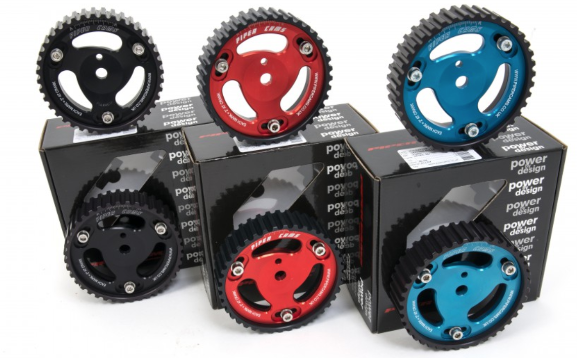 Ford Focus Mk1 & Fiesta Mk5 1.25 1.4 1.6 ALLOY Piper Cams Vernier Pulleys - PAIR PULDFOC