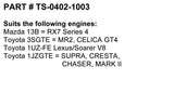 Turbosmart FPR Fuel Rail Adapter Mazda 13B Toyota 1UZFE 3SGTE 1JZGTE