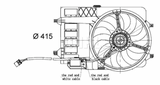 Mini One Cooper S JCW R50 R52 R53 W10 W11 Mahle Behr Radiator Condensor Fan CFF30000S