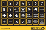 Haltech ECU CAN Keypad Label Set