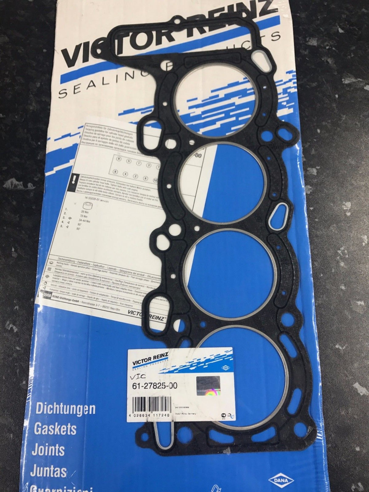 Nissan 2.0 SR20DE SR20DET Primera 200SX 180SX Turbo Reinz Head Gasket 61-27825-00
