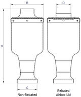 ITG Universal Air Box ARAB80 Air Box with 114mm ID Filter