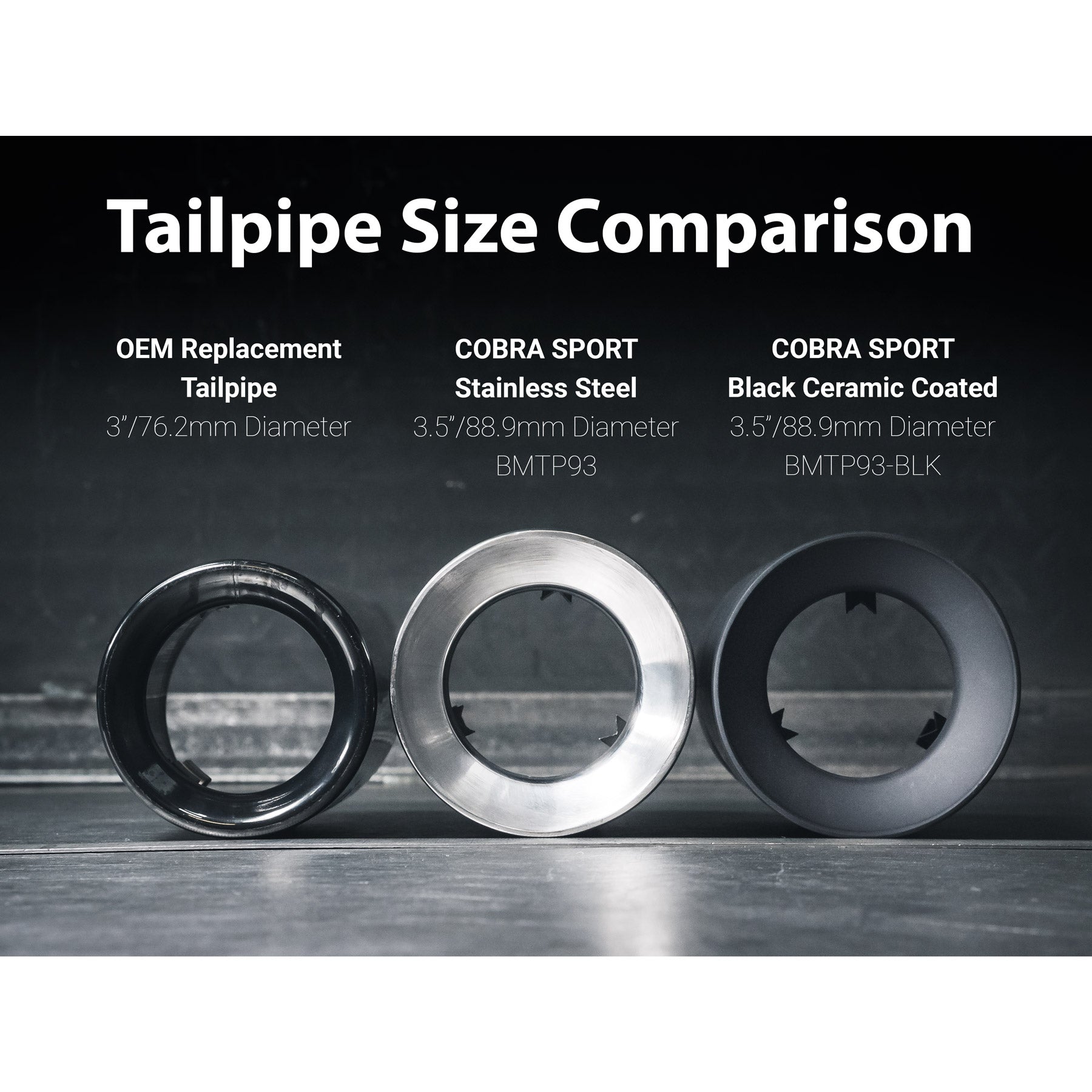 BMW M140i Exhaust Tailpipes Larger 3.5" M Performance Tips Replace