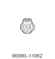 Toyota 90980-11062 90980-10737 Water Temperature Sensor Plug Connector 2 Way - LX04