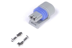 Haltech Plug and Pins Only  Delphi 2 Pin GM style Air Temp Connector (Grey)
