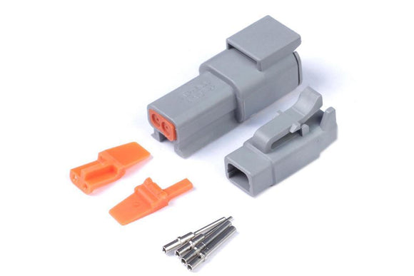 Haltech Plug and Pins Only  Matching Set of Deutsch DTM 2 Connectors (7.5 Amp)