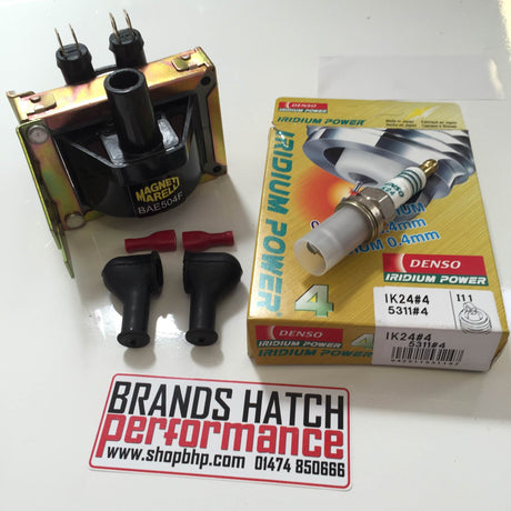 Ford Sierra Escort RS Cosworth Turbo - 40k volt Coil + DENSO IK24 Plug Kit