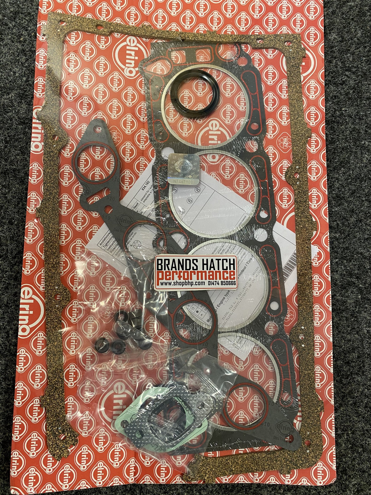 Ford Escort Capri Cortina Pinto RS2000 NonEFI WIDE ROCKER Elring Head Gasket Set